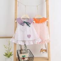 China Summer Sweet Lovely Children'S Dress Clothing Little Fresh Lapel Dress Girls Dress on sale