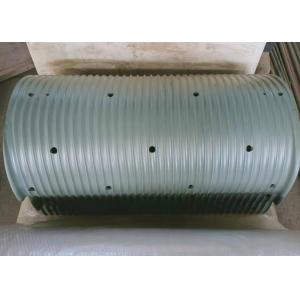 Steel Grooved Lebus Sleeve Oil Drilling Rig Wire Rope Drum Gray