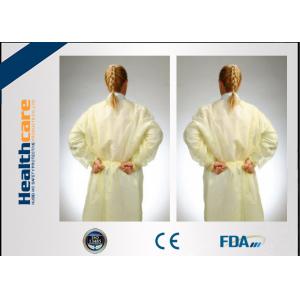 China Non - Irritating Disposable Isolation Gowns Non-woven 16-70G Patient Exam Gowns  supplier