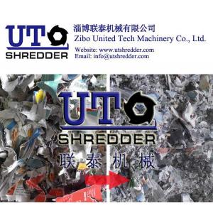 hot sales waste coated paper shredder/ cellular cardboard shredder/ whiteboard paper shredder/ single shaft shredder