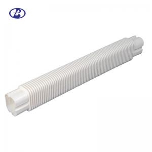 China 100mm Air Conditioner Pipe Cover White Decor PVC Flexible Duct Free Joint supplier