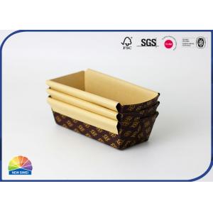 China 4c Print Cardboard Pallet Box Baking Pans Disposable Bread Pan supplier