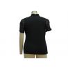 Buy cheap Front Neck With Decorative Tape Short Sleeves Causal Softwear Shirt For Middle Age Ladies from wholesalers