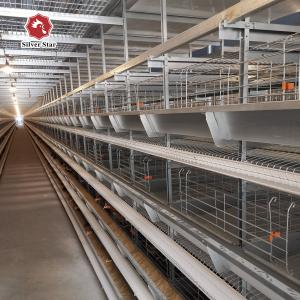 China 9 Layers / Cell 380V Battery Chicken Cage Provide Free Design supplier