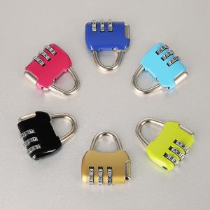 China Travel Luggage Resettable Combination Padlock 3 Numbers For Password Suitcase supplier