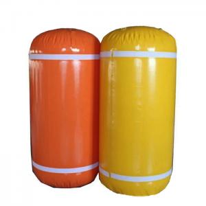 Pillow Size Air Valves Boat Lift Flotation Bags , Cylindrical Underwater Lifting Bags