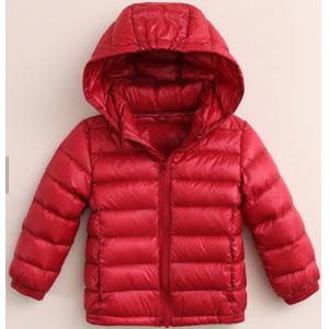 Custom Brand Kids Lightweight Puffer Jacket 100% Nylon Lining Fabric