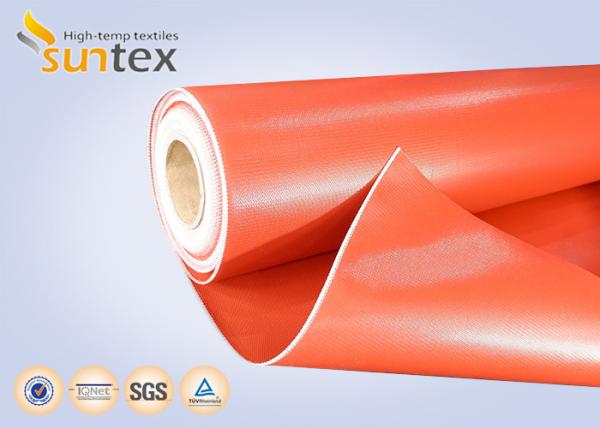 Heat Resistant 550C Thermal Insulation Fabric / Silicone Rubber Coated