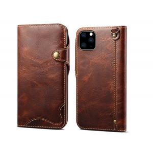 Geniune leather flip phone case for 2019 iphone11 11Rro, 11MAX, plug-in card design