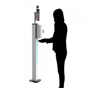 All In One 1000ml Contactless Sanitizer Dispenser Face Recognition