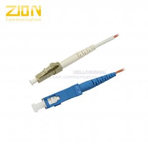 China SC to LC Simplex Multimode 62.5 / 125 μm Fiber Optic Patch Cord for Transmitter wholesale