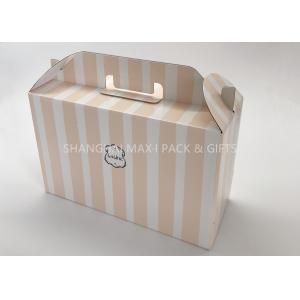 China Retail Corrugated Wine Gift Boxes With Handle Cardboard Shipping Moving Color Printing supplier