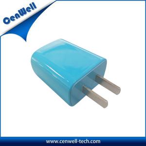 China blue color ac dc smart 5v 1a micro usb charger supplier