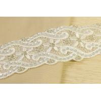 China Crochet Ivory Lace Ribbon Multi Creations 23mm Width Bugles Equipped on sale
