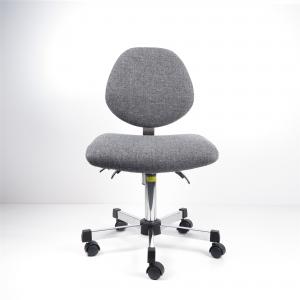China Gray Fabric Ergonomic Workbench Chairs Adjustable Large Back Laboratory Chairs supplier