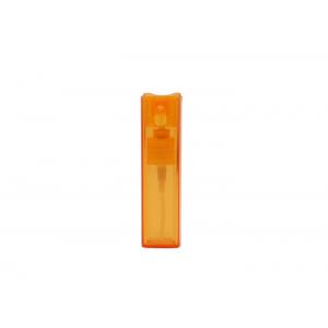 Orange Color Refillable Glass Perfume Bottle 10ml Square Shape Atomizer