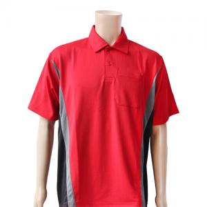 China 210gsm GYM Polyester OEM T Shirts 4XL Custom Work Polo Shirts With Logo supplier
