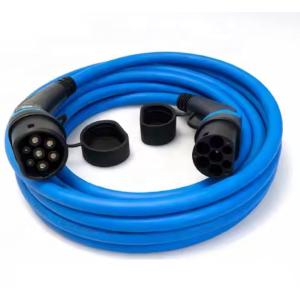 China RDC Portable EV Charging Double Gun Cable 32A Type 1 to Type 2 With Female-to-Male Plug wholesale
