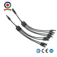 China PV Solar Panel Y Branch Cable Wire Connector 1000V 30A For PV Connectors 1 Pair on sale