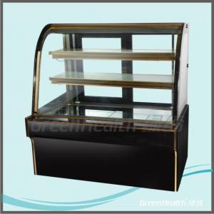 China Commercial Flat Top Cake Display Freezer force air cooling hole supplier