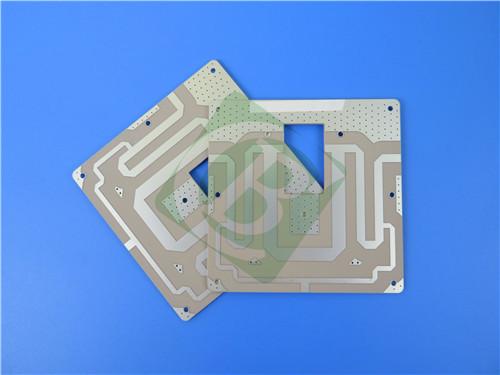 RF-35 double-layer PCB built on 10mil substrate with Immersion Silver Finish for RF and microwave systems