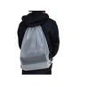 China 0.08mm Frosted CPE Drawstring Double Shoulder Backpack Plastic Drawstring Bags For Clothing wholesale