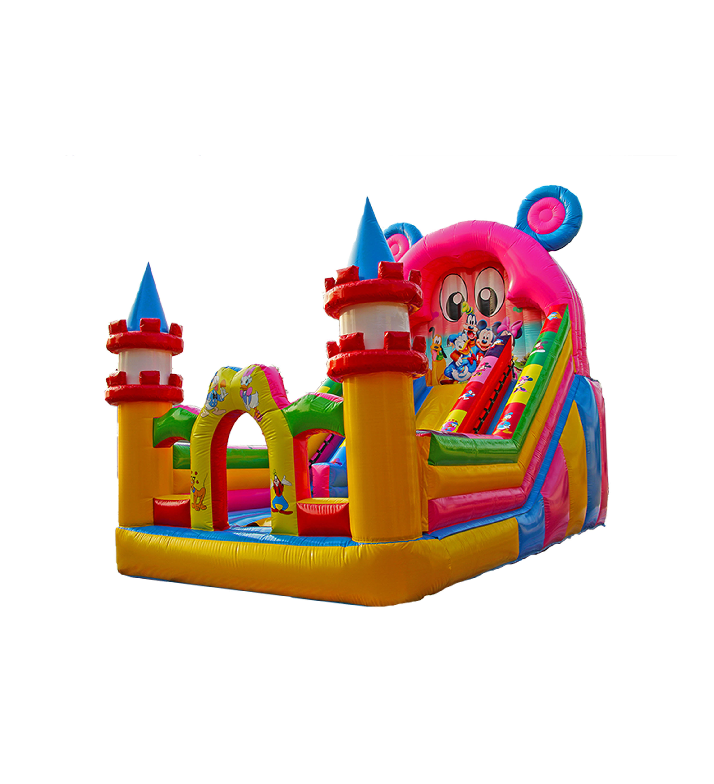 China Inflatable Slides With Mickey Mouse Cartoon Design Adding Fun To Play on sale