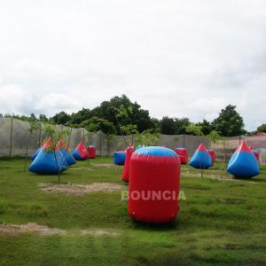China 0.6mm PVC Tarpaulin Inflatable Paintball Bunker Airsoft Bunker Set For Shooting Games supplier