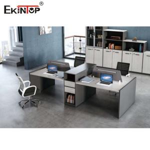 China Multifunctional 6 Seater Office Workstation Extendable With Side Storage ODM supplier