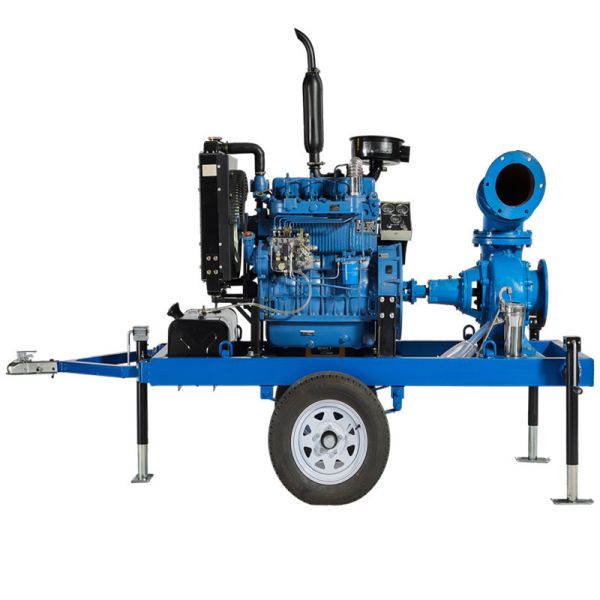 Mobile Water Pump Self Priming Pump Head 10 m Diesel Engine Water Pump for Irrigation