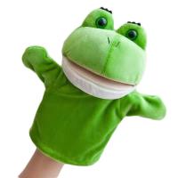 China 20cm Frog Mouth Hand Stuffed Animal Puppets Doll Glove Plush Toy on sale