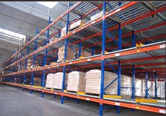 Q235 Q355 Steel FIFO Gravity Shelving Gravity Roller Racking CE TUV Standard