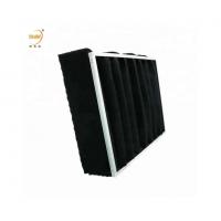 China Activated Carbon Pocket Filters Synthetic Fiber Bag Air Filter With Aluminum Frame on sale