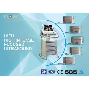 China Facial Anti Aging HIFU Beauty Machine No Radiation 50W Max Power White Color supplier