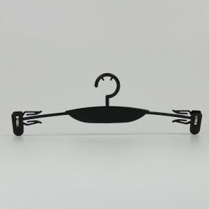 China Customized Logo Black Plastic Hanger Female Bra And Underwear Hanger supplier