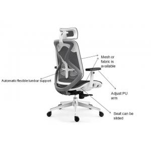 ODM Lumbar Support Mesh Seat Office Chair For Director Manager Leatherette Back