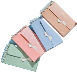 Mini Self-Adhesive Magnetic Notebook Cover Paper Notepad for English Study Journal Diary Memory Book Recite Words Memo Pad