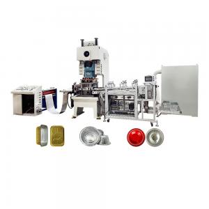 China 11KW Aluminum Foil Lunch Box Container Making Equipment Press Pneumatic Punching Machine supplier