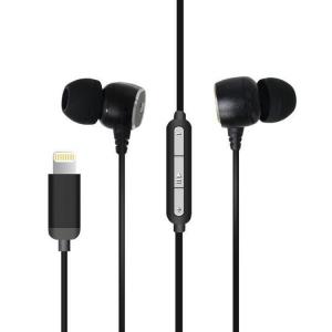 China 2019 headphone metal mfi lightning earphone stereo wired headset with microphone for iphone supplier