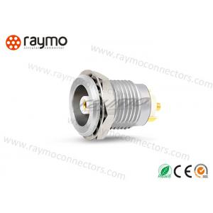 CE Certification Half Moon Connector , Coaxial Cable Connector Plated Gold Contacts