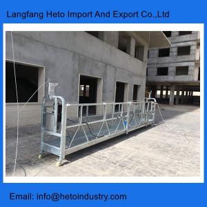 China Construction gondola exporter 6 meters temporary suspended platform for building cleaning supplier