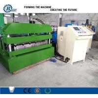 China Hydraulic Steel Corrugated Roofing Sheet Crimping Machine , Metal Roofing Roll Forming Machine on sale