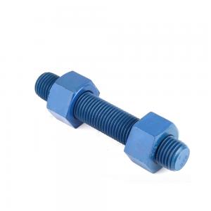 China PTFE Xylan 1424 Coated Threaded Stud Bolt A193 Grade B16 supplier