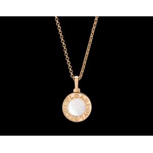 China necklace in 18 kt pink gold with mother of pearl jewelry made in China supplier