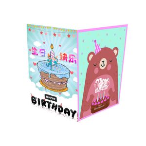 China CMYK que imprime do folheto feito sob encomenda da voz do cartão da música o multi tamanho com microplaqueta sadia supplier