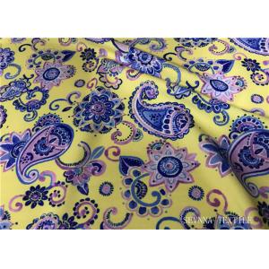 China Spandex Elastane Sport Bra Fabric Paisley Printed Super Smoothly Hand Feel Warp Knit Colors supplier
