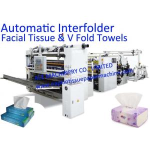 Rubber Embossing Full Automatic Facial Tissue Machine With Auto Transfer