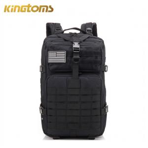 Oxford Black Tactical assault backpack 45L Molle System With Heavy Duty Zipper