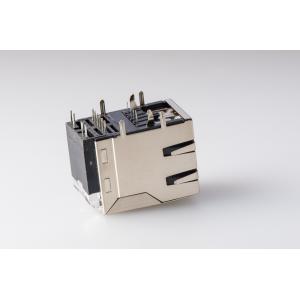 China Shielded  USB Female Connector 8P8C RJ45 Modular Jack  Ethernet With Transformer supplier