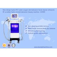 China Hydra Pdt Ultrasonic Scrubber Water Oxygen Dermabrasion Machine Rf Beauty Facial Cleaner on sale